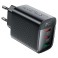 USB CHARGER  Α108 PD67W GAN 1xUSB-A &amp; 2xUSB-C BLACK &amp; ΓΙΑ LAPTOP
